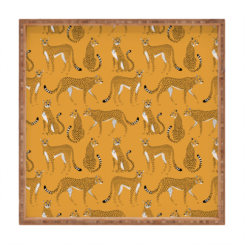 Avenie Cheetah Spring Collection III Square Tray