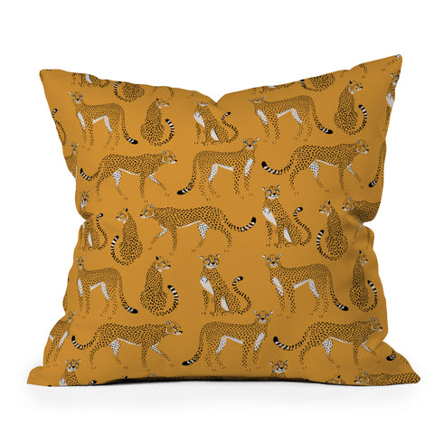 Avenie Cheetah Spring Collection III Throw Pillow