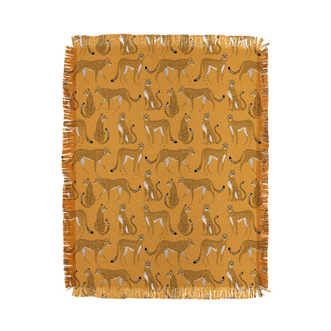 Avenie Cheetah Spring Collection III Throw Blanket