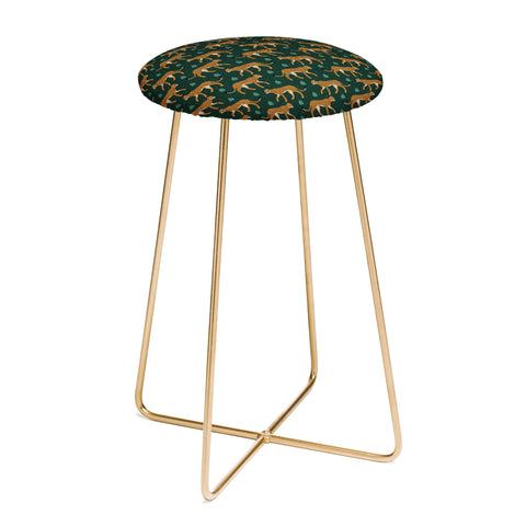 Avenie Cheetah Spring Collection IV Counter Stool