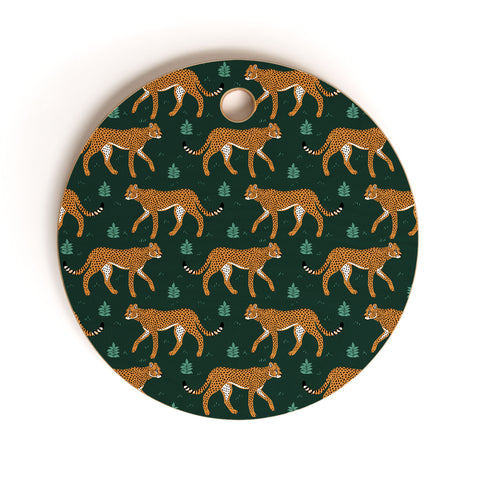Avenie Cheetah Spring Collection IV Cutting Board Round
