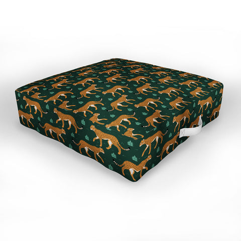 Avenie Cheetah Spring Collection IV Outdoor Floor Cushion