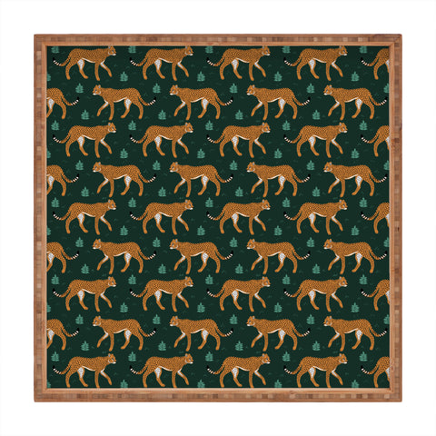 Avenie Cheetah Spring Collection IV Square Tray