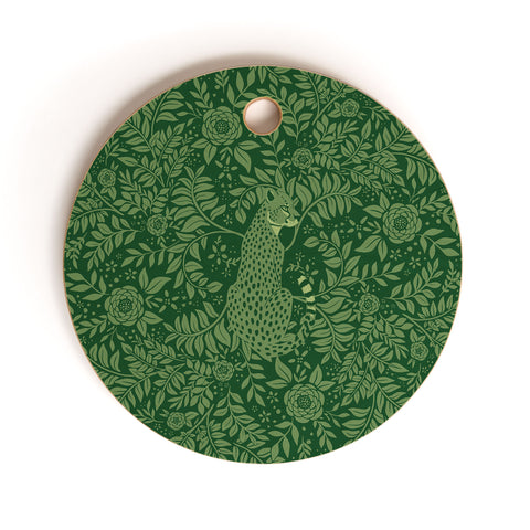Avenie Cheetah Spring Collection IX Cutting Board Round