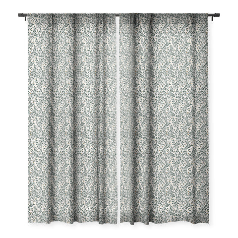 Avenie Cheetah Spring Collection V Sheer Window Curtain
