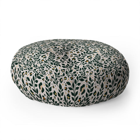 Avenie Cheetah Spring Collection V Floor Pillow Round