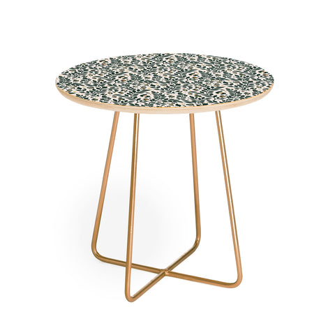 Avenie Cheetah Spring Collection V Round Side Table