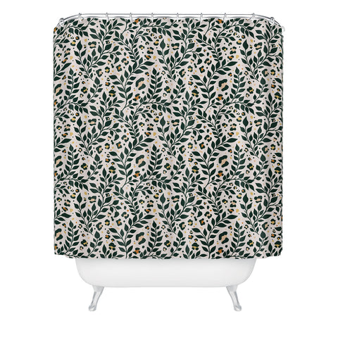 Avenie Cheetah Spring Collection V Shower Curtain
