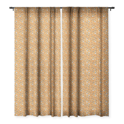 Avenie Cheetah Spring Collection VI Sheer Window Curtain