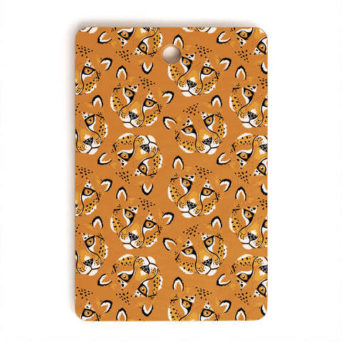 Avenie Cheetah Spring Collection VI Cutting Board Rectangle