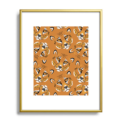 Avenie Cheetah Spring Collection VI Metal Framed Art Print