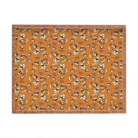 Avenie Cheetah Spring Collection VI Rectangular Tray