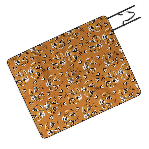 Avenie Cheetah Spring Collection VI Picnic Blanket