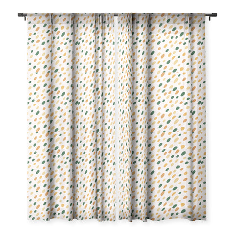 Avenie Cheetah Spring Collection VII Sheer Window Curtain