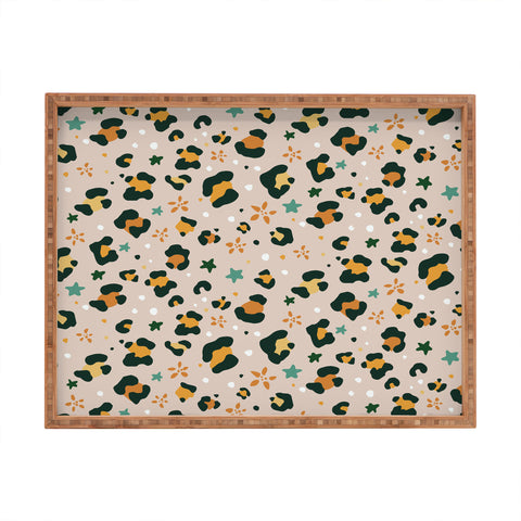 Avenie Cheetah Spring Collection VIII Rectangular Tray