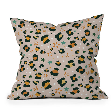 Avenie Cheetah Spring Collection VIII Throw Pillow