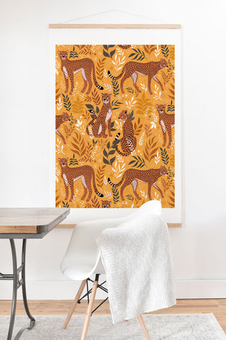 Avenie Cheetah Summer Collection II Art Print And Hanger