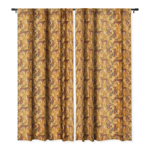 Avenie Cheetah Summer Collection II Blackout Window Curtain