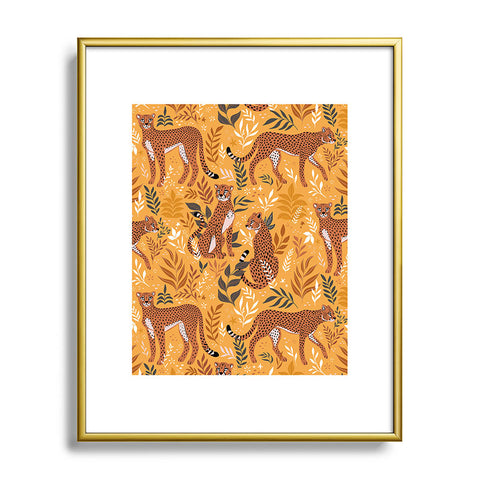 Avenie Cheetah Summer Collection II Metal Framed Art Print