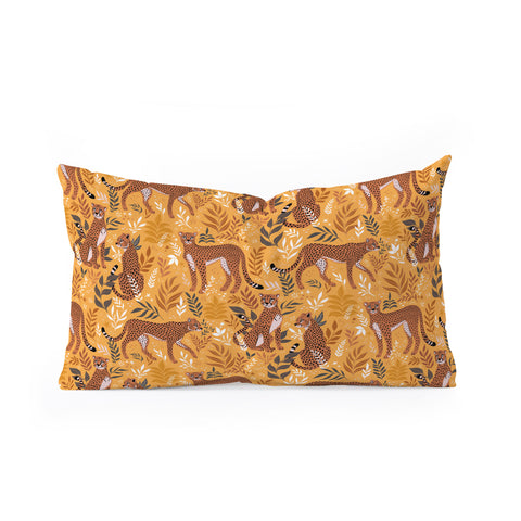 Avenie Cheetah Summer Collection II Oblong Throw Pillow