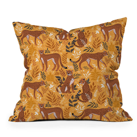 Avenie Cheetah Summer Collection II Outdoor Throw Pillow