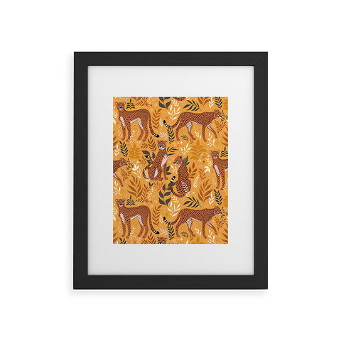 Avenie Cheetah Summer Collection II Framed Art Print