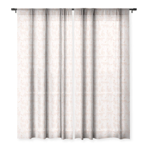 Avenie Cheetah Summer Collection III Sheer Window Curtain
