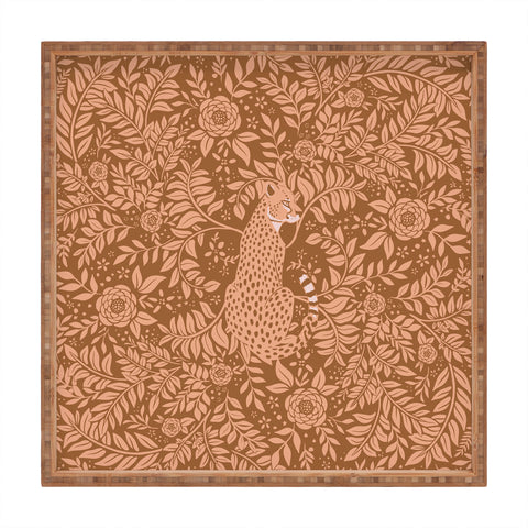 Avenie Cheetah Summer Collection IX Square Tray