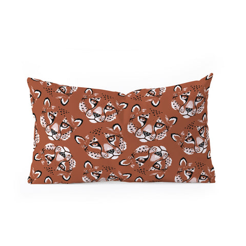 Avenie Cheetah Summer Collection VI Oblong Throw Pillow