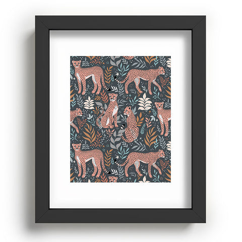 Avenie Cheetah Winter Collection I Recessed Framing Rectangle