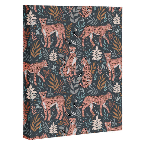 Avenie Cheetah Winter Collection I Art Canvas