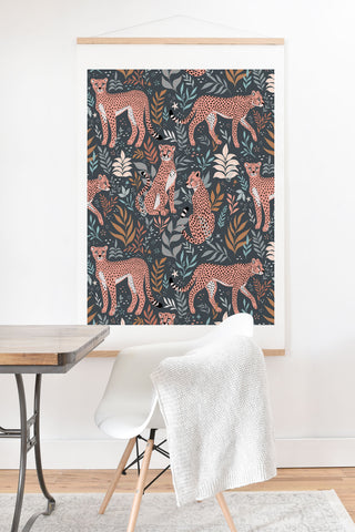 Avenie Cheetah Winter Collection I Art Print And Hanger