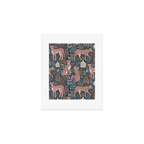 Avenie Cheetah Winter Collection I Art Print
