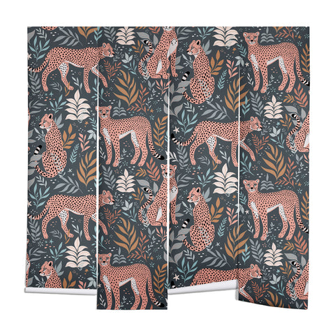 Avenie Cheetah Winter Collection I Wall Mural