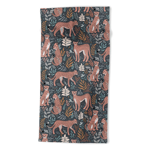 Avenie Cheetah Winter Collection I Beach Towel