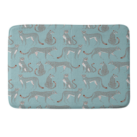 Avenie Cheetah Winter Collection II Memory Foam Bath Mat