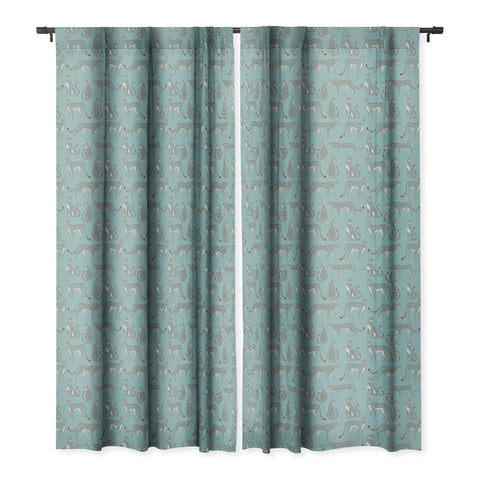 Avenie Cheetah Winter Collection II Blackout Window Curtain