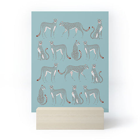 Avenie Cheetah Winter Collection II Mini Art Print