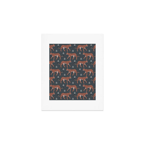 Avenie Cheetah Winter Collection III Art Print