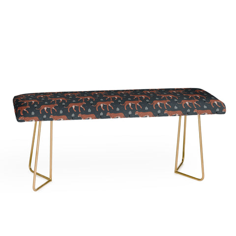 Avenie Cheetah Winter Collection III Bench