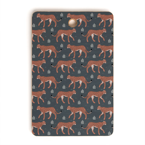 Avenie Cheetah Winter Collection III Cutting Board Rectangle