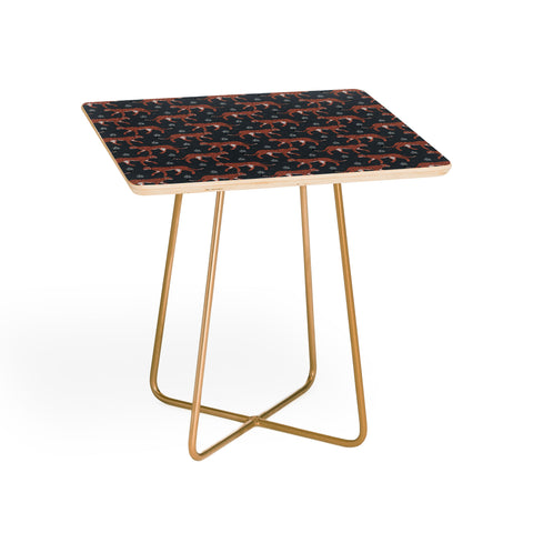 Avenie Cheetah Winter Collection III Side Table