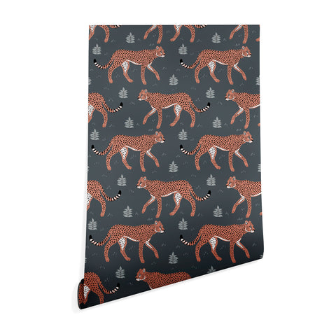 Avenie Cheetah Winter Collection III Wallpaper