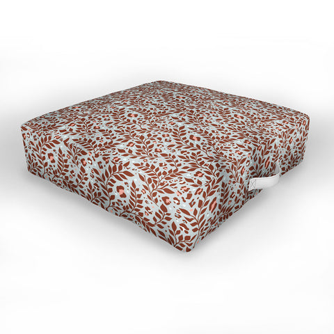 Avenie Cheetah Winter Collection IV Outdoor Floor Cushion