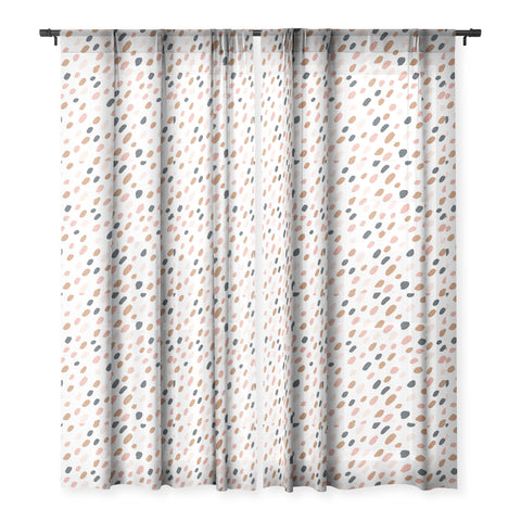 Avenie Cheetah Winter Collection VI Sheer Window Curtain
