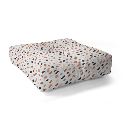 Avenie Cheetah Winter Collection VI Floor Pillow Square