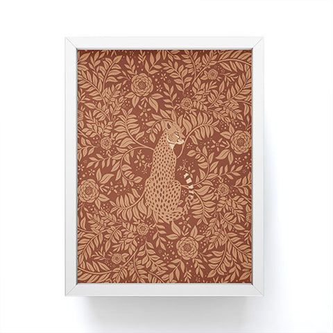 Avenie Cheetah Winter Collection VIII Framed Mini Art Print