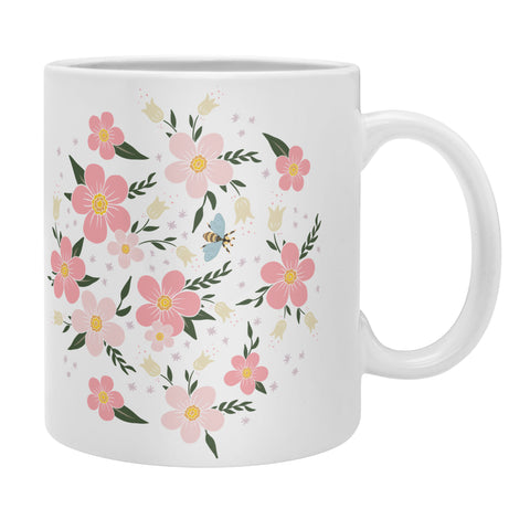 Avenie Cherry Blossom Spring Garden Coffee Mug