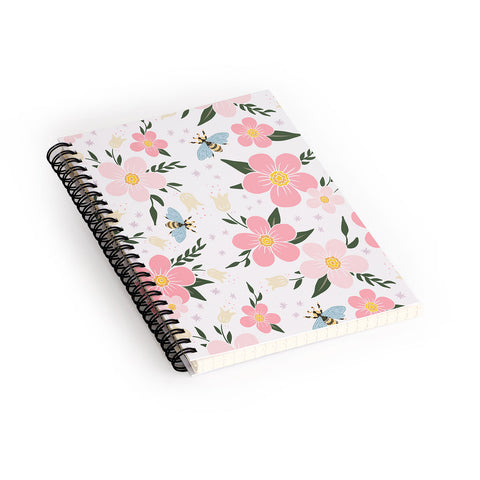 Avenie Cherry Blossom Spring Garden Spiral Notebook