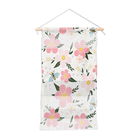 Avenie Cherry Blossom Spring Garden Wall Hanging Portrait